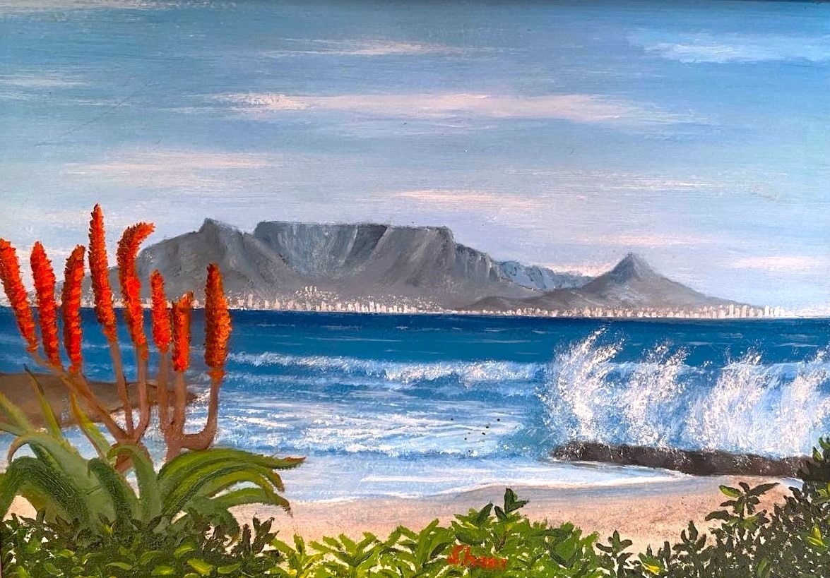 paintng of tablemountain